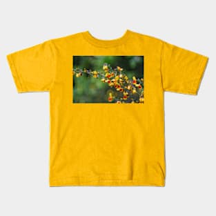 Yellow and red spot flowers Kids T-Shirt